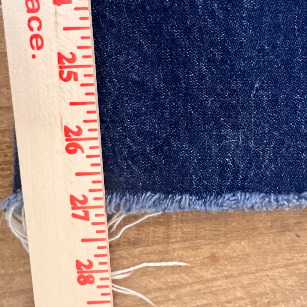 J Galt Women's High Rise Straight Leg Raw Hem Dark Wash Denim Jeans Size Large - Picture 6 of 6